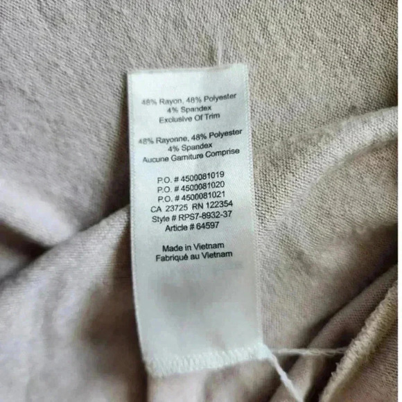 Aritzia Wilfred Free Marcoux Dress Light Taupe Jersey Women's size Extra Small - Picture 11 of 13